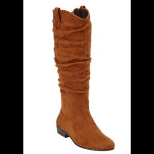 New Tall Congac Boot 8 1/2 Wide Calf